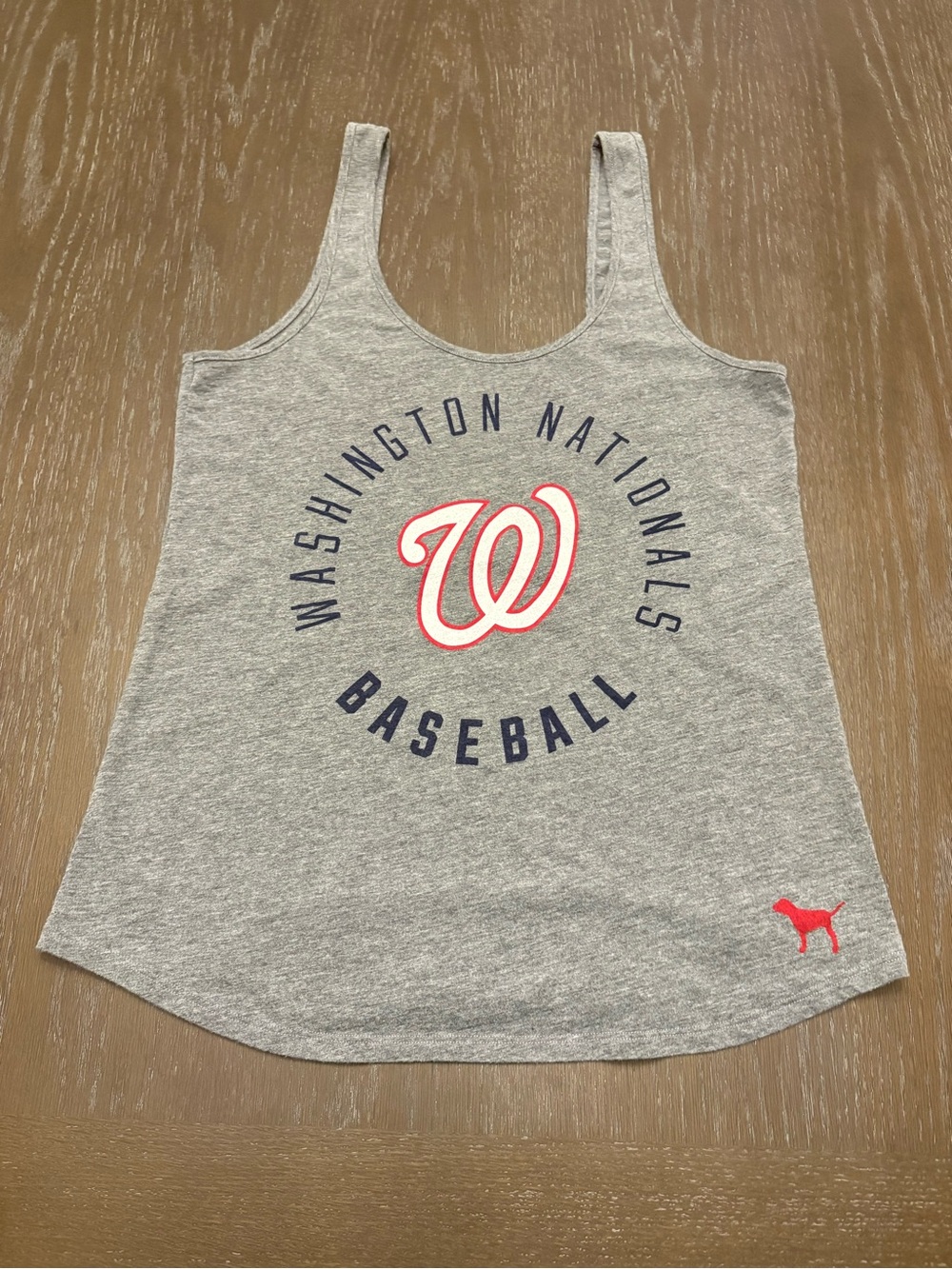 Victoria's Secret PINK Washington Nationals Gray Tank Top Size S